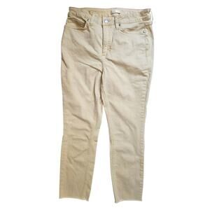 LC Lauren Conrad Skinny ankle Pale Yellow Jeans Size 10